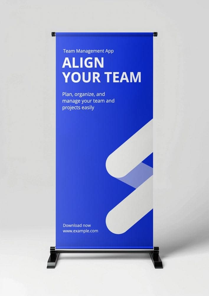 Retractable Pull-Up Roll-Up Banner Stand